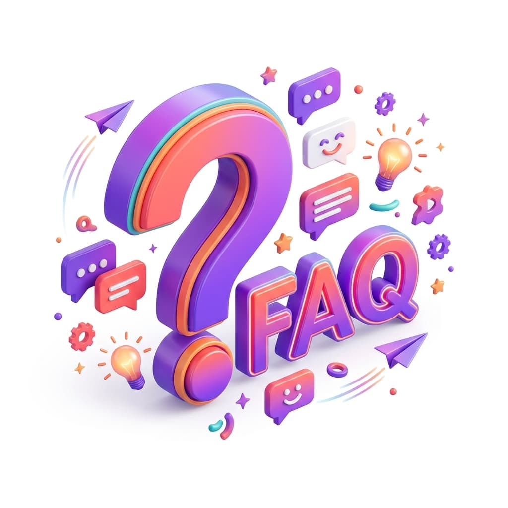 FAQ 3D Illustration